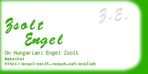 zsolt engel business card